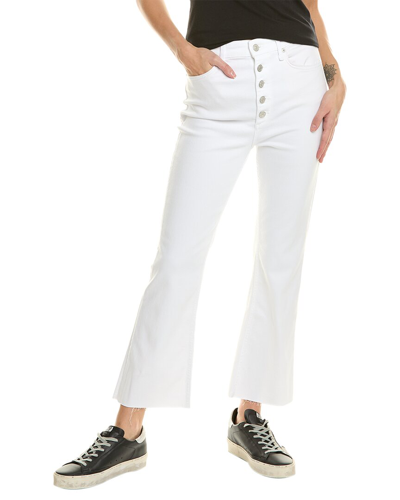 Shop Rag & Bone Casey High-rise Optic White Ankle Flare Jean
