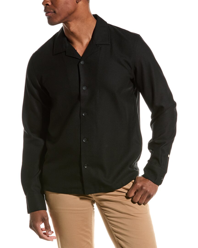 Shop Rag & Bone Avery Wool-blend Shirt In Black