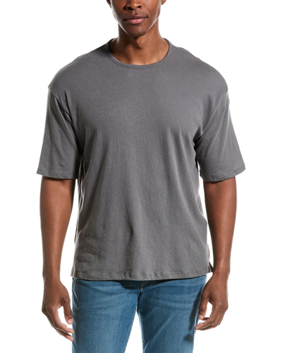 Shop Rag & Bone Kerwin Linen-blend T-shirt In Blue