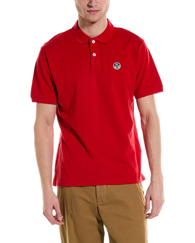 Shop North Sails Logo Polo Shirt In Red