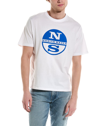 Shop North Sails Graphic T-shirt In White