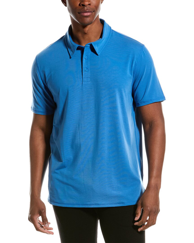 Shop Fourlaps Radius Polo Shirt In Blue