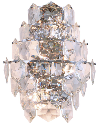 Shop Bethel International Chrome & Crystal Wall Sconce