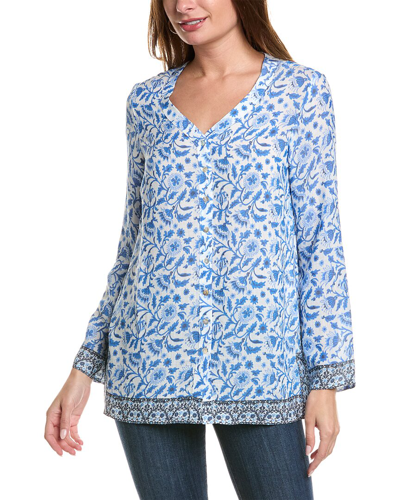 Shop Nanette Lepore Nanette  Tunic Shirt In Blue
