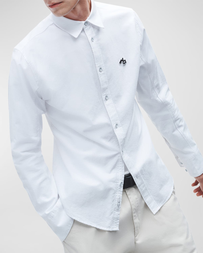 Shop Rag & Bone Men's Tomlin Monster Oxford Sport Shirt In White