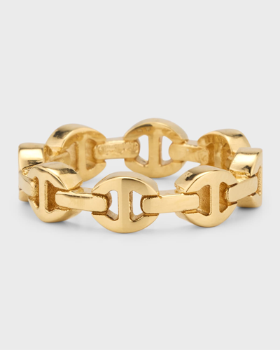Shop Hoorsenbuhs 18k Yellow Gold Dame Tri Link Ring In 05 No Stone