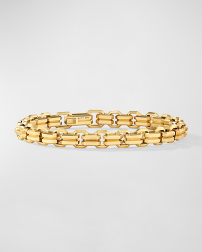 Shop David Yurman Men's Streamline Double Heirloom Link Bracelet In 18k Gold, 8mm