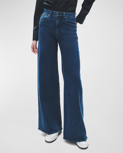 Shop Rag & Bone Sofie Wide-leg Jeans In Jen