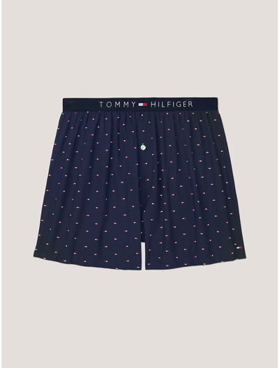 Shop Tommy Hilfiger Fashion Woven Boxer In Sailor Navy