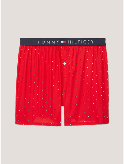 Shop Tommy Hilfiger Fashion Woven Boxer In Mahogany