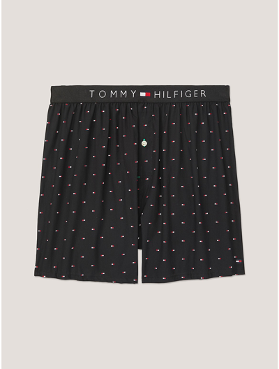 Shop Tommy Hilfiger Fashion Woven Boxer In Black