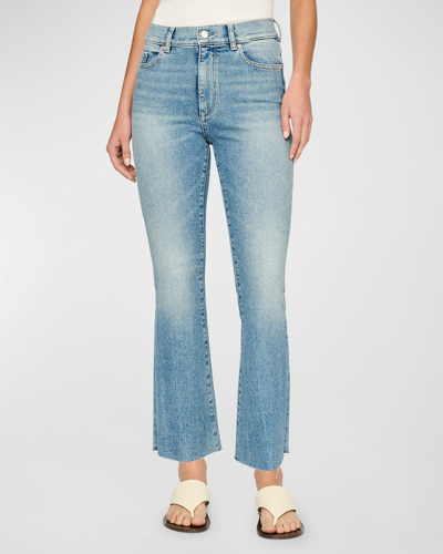 Shop Dl1961 Bridget Boot High Rise Instasculpt Crop Jeans In Aged Mid