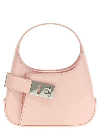 Shop Ferragamo Salvatore  Archive Mini Handbag In Pink