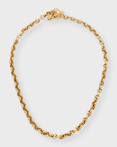 Shop Hoorsenbuhs 18k Yellow Gold 5mm Necklace With Diamond Toggle In 05 No Stone