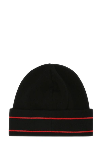 Shop Alexander Mcqueen Man Black Cashmere Beanie Hat