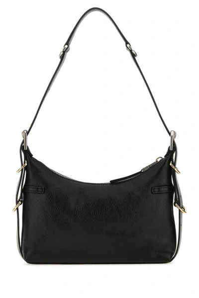 Shop Givenchy Woman Black Leather Mini Voyou Shoulder Bag