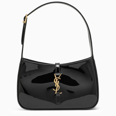 Shop Saint Laurent Le 5 A 7 Black Shoulder Bag Women