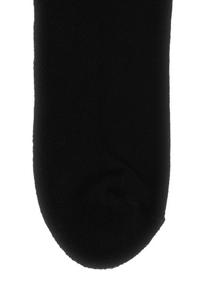 Shop Versace Man Black Stretch Cotton Blend Socks