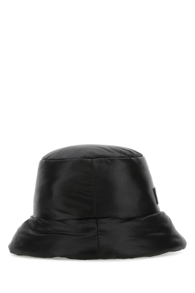 Shop Versace Woman Black Nylon Hat