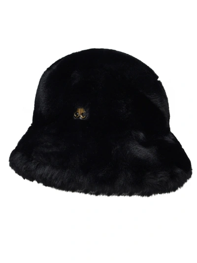 Shop Moose Knuckles Woman  Sackett Black Polyester Hat