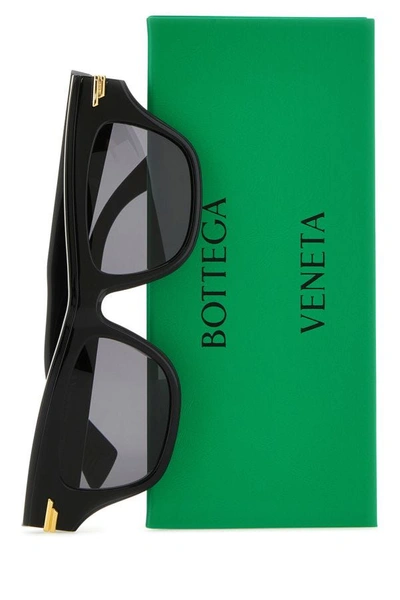 Shop Bottega Veneta Woman Black Acetate Sunglasses