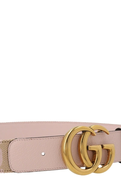 Shop Gucci Women 'marmont' Belt In Pink