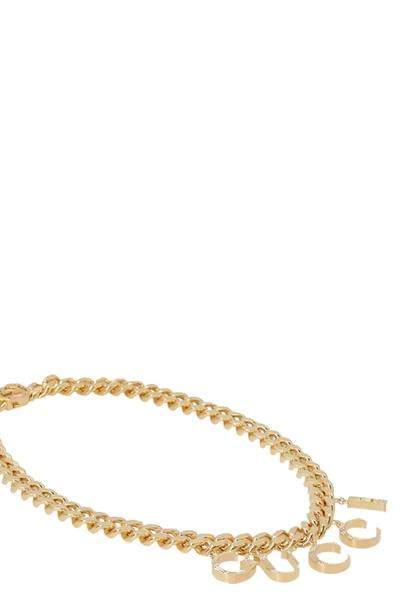 Shop Gucci Women 'gg' Necklace In Gold