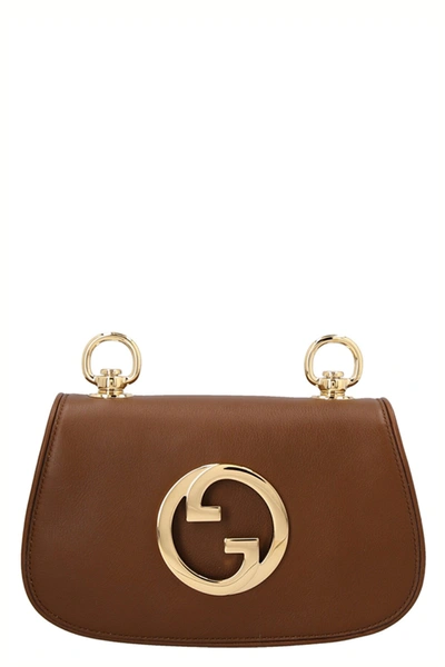 Shop Gucci Women ' Blondie' Mini Shoulder Bag In Brown