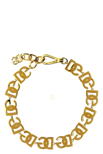 Shop Dolce & Gabbana Women 'dg' Necklace In Gold