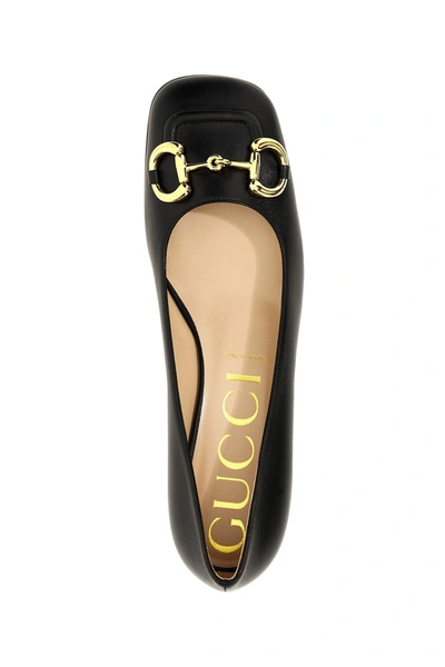 Shop Gucci Women 'morsetto' Ballet Flats In Black