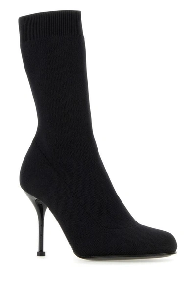 Alexander Mcqueen Alexander Mc Queen Black Boot With Heel In Black