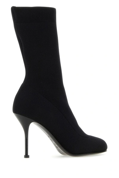 Alexander Mcqueen Alexander Mc Queen Black Boot With Heel In Black