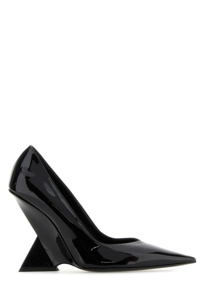 Shop Attico The  Woman Black Leather Cheope Pumps