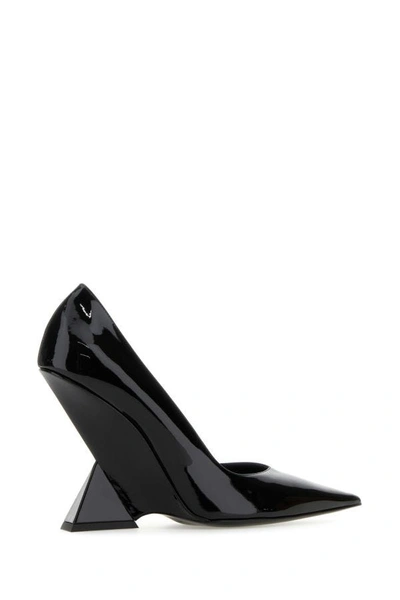 Shop Attico The  Woman Black Leather Cheope Pumps