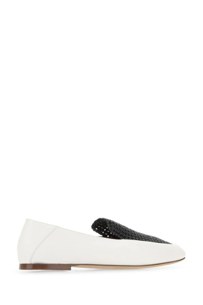 Shop Chloé Chloe Woman Two-tone Leather Olene Loafers In Multicolor