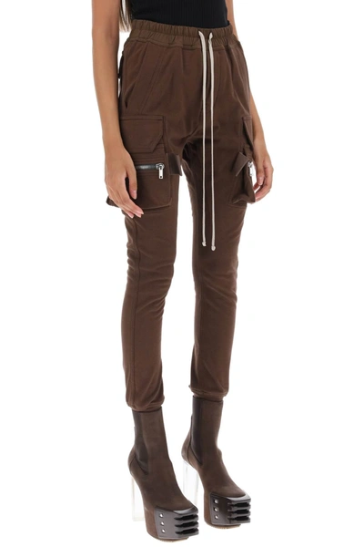 Shop Rick Owens Mastodon Cargo Pants Women In Brown
