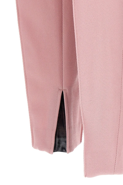 Shop Prada Women Gabardine Nattè Trousers In Pink