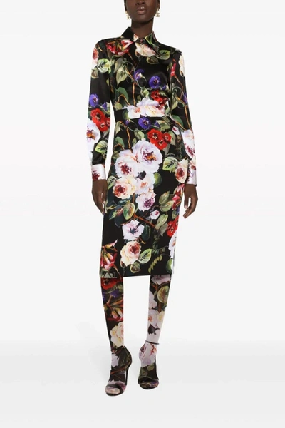Shop Dolce & Gabbana Women 'roseto' Skirt In Multicolor