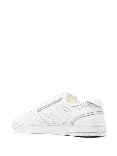 Shop Fendi Men Sneakers In White