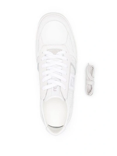 Shop Fendi Men Sneakers In White