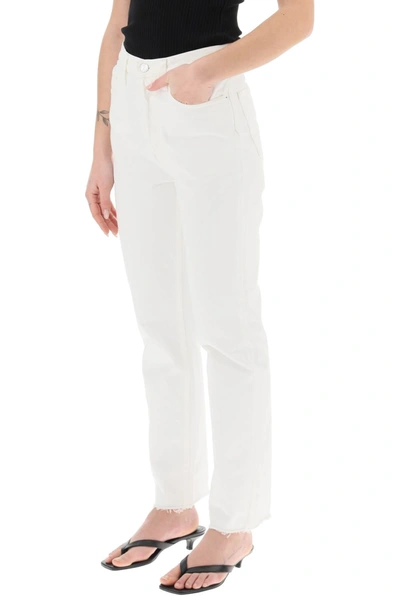 Shop Totême Toteme Classic Cut Jeans In Organic Cotton Women In White