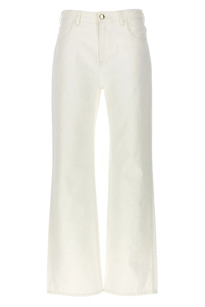 Shop Chloé Women Flare Leg Jeans In White