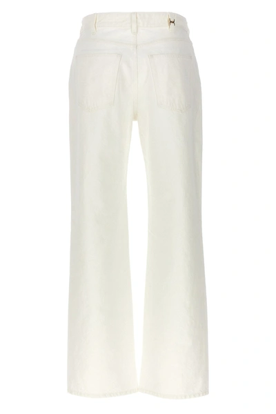 Shop Chloé Women Flare Leg Jeans In White