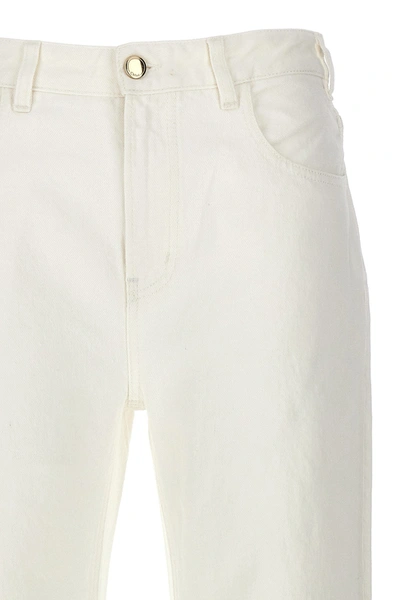 Shop Chloé Women Flare Leg Jeans In White