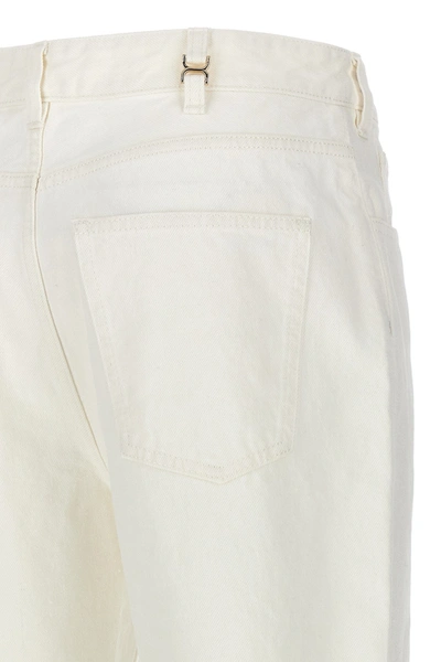Shop Chloé Women Flare Leg Jeans In White