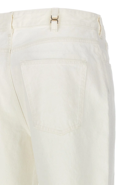 Chloé Flare Leg Jeans In White