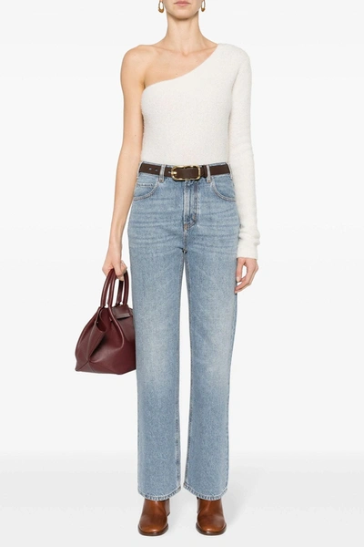 Chloé Chloe Wide Leg Denim Jeans Women In Blue