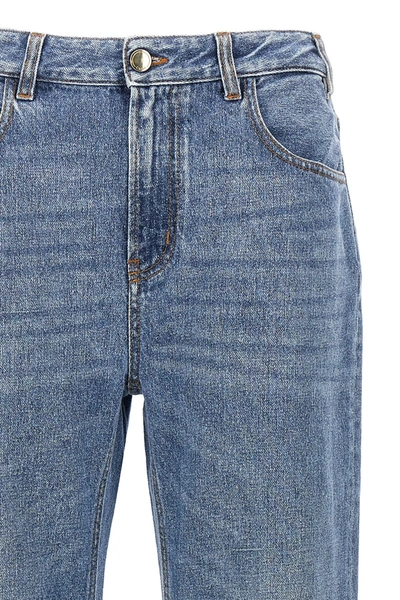 Chloé Chloe Wide Leg Denim Jeans Women In Blue