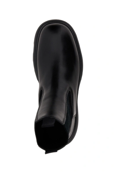 Shop Burberry Men 'chelsea' Ankle Boots In Black