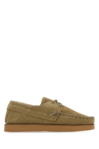 Shop Isabel Marant Man Mud Suede Lace-up Shoes In Brown